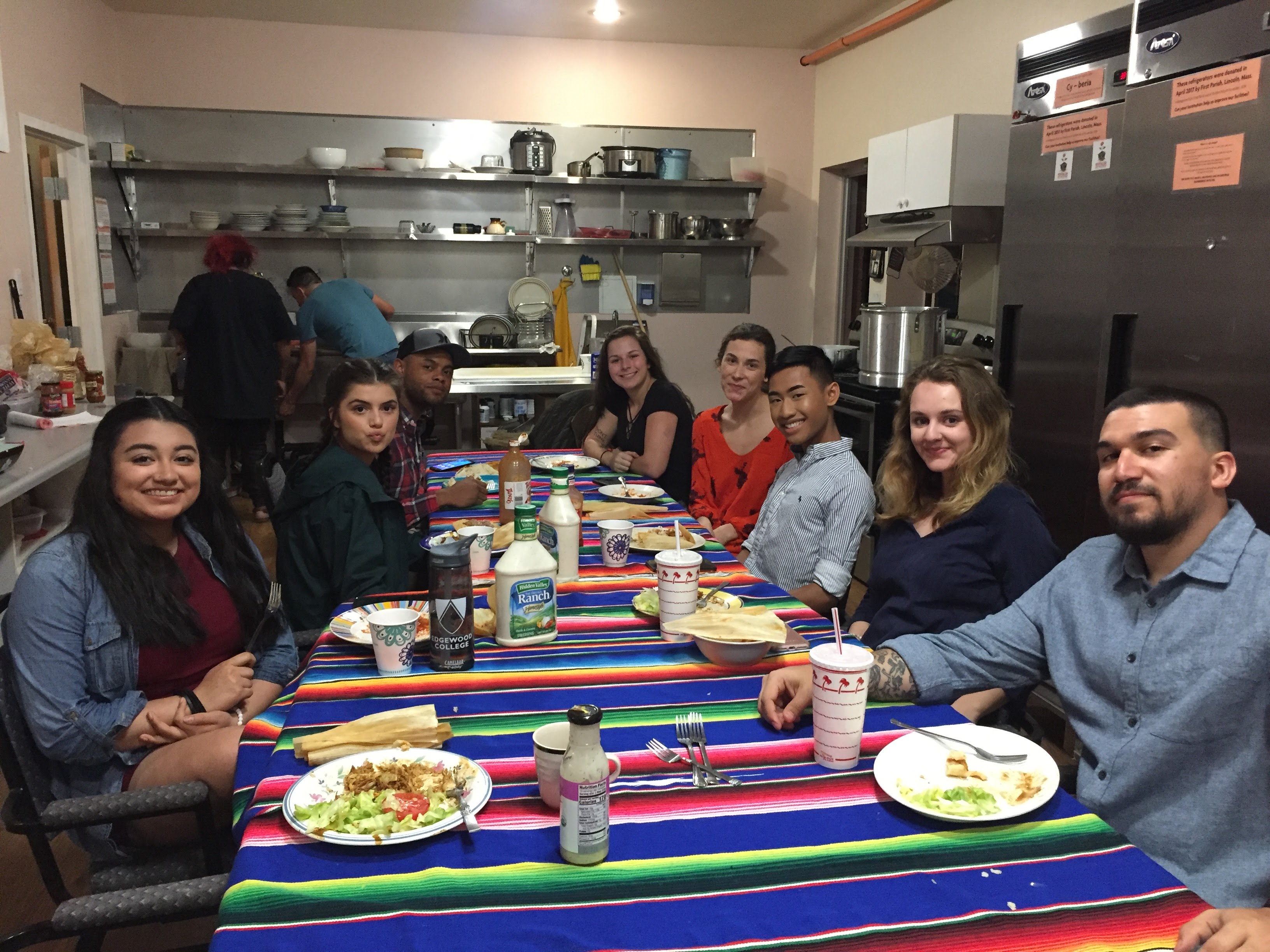 Students on the Bridging Borders Trip to Mexico, Spring 2018