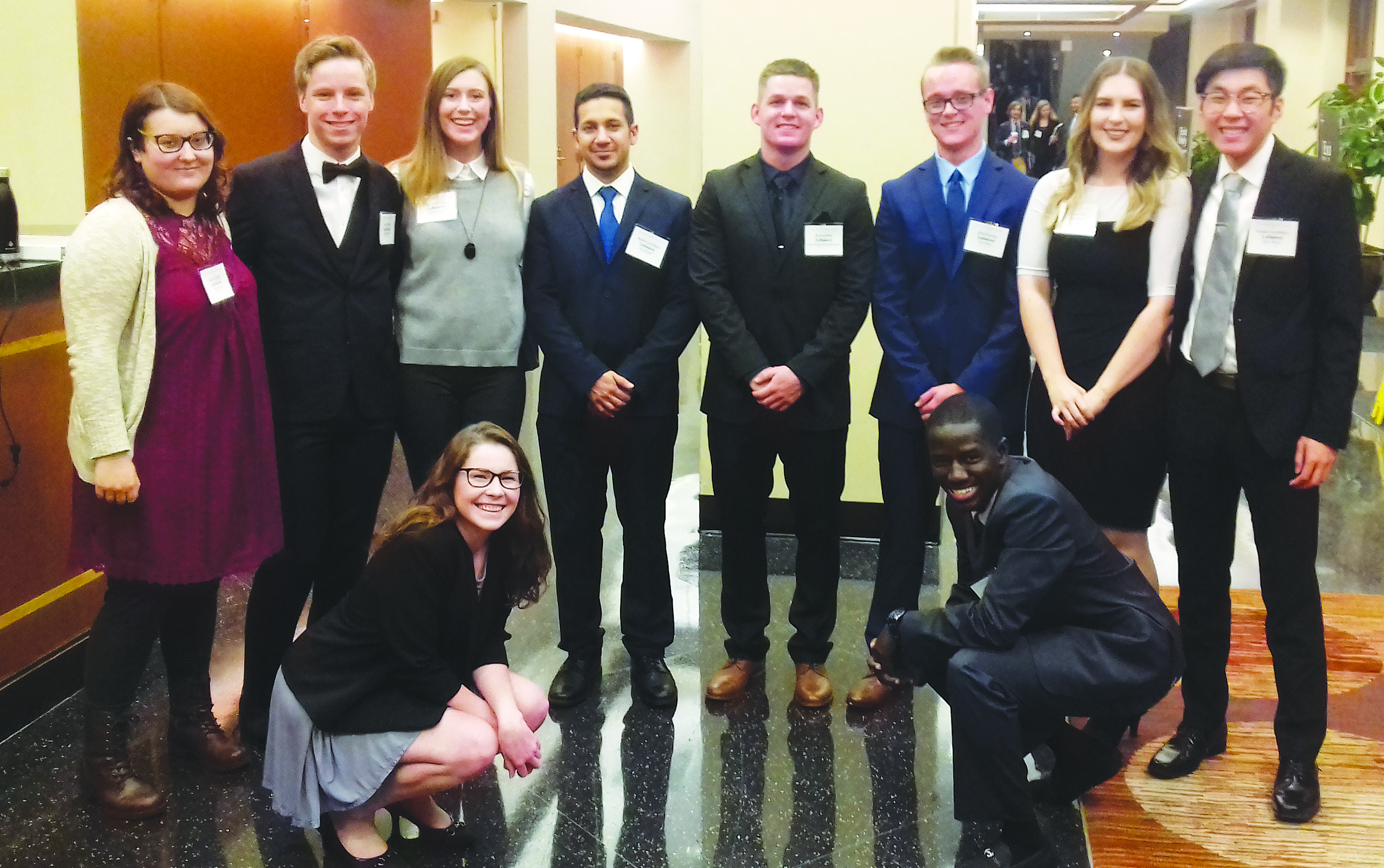 photos of students at Model UN Event in Chicago